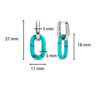 Orecchini Ti Sento Milano Donna in Argento Turchese 7903TQ - 7903TQ